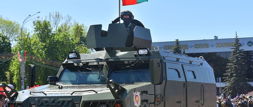 Парад в Гомеле в честь 79-й годовщины Победы