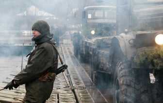 Белорусские военные оборудовали паромную переправу через Нёман. Зачем? — Фото