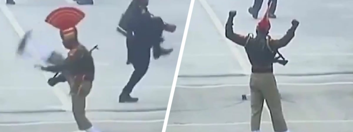 Ритуал смены караула на индийско-пакистанской границе