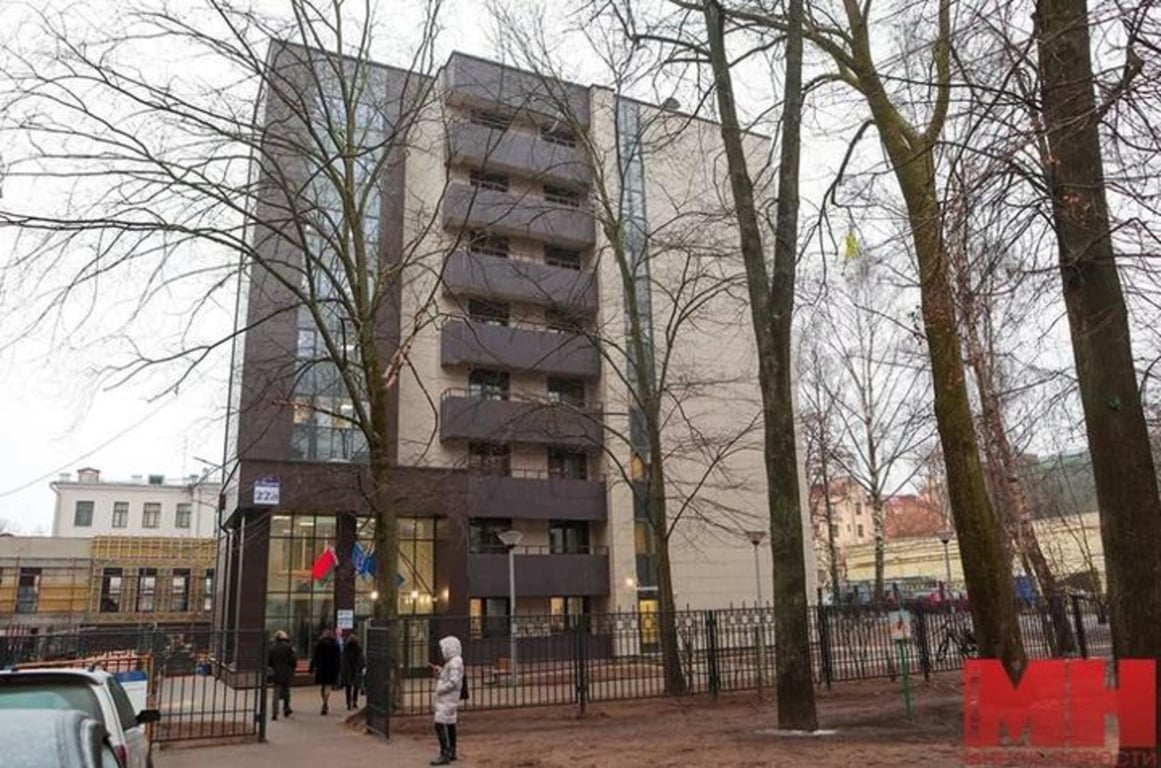 Общежитие Академии управления при президенте. Январь 2025 года, Минск. Фото: Сергей Пожога, "Минск-Новости"