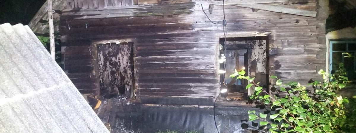 В Щучинском районе на пожаре погиб мужчина