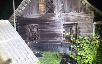 В Щучинском районе на пожаре погиб мужчина