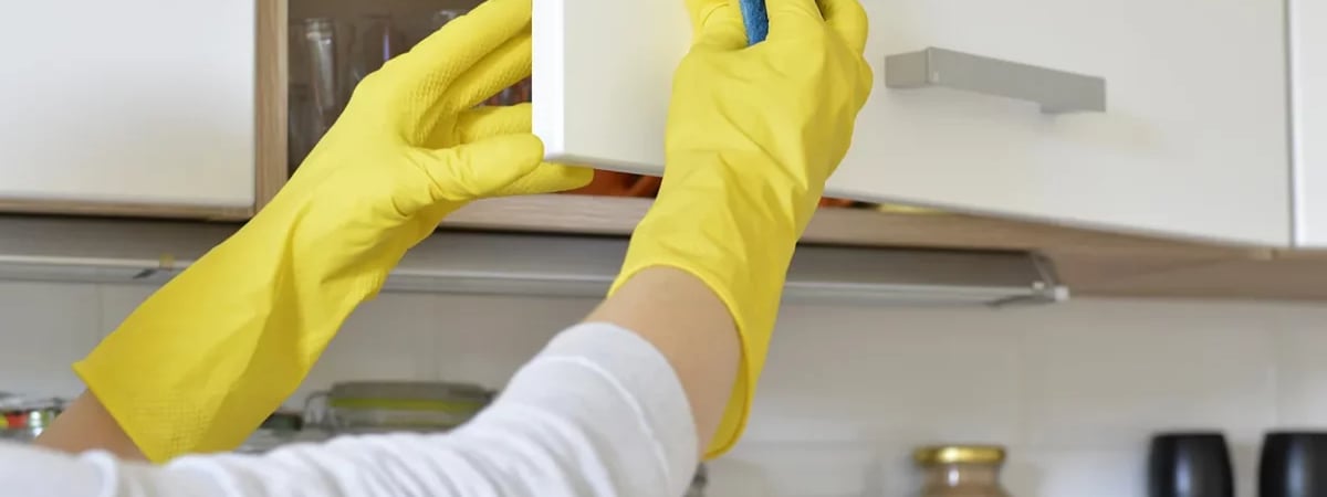 Как быстро отмыть жир с кухонных шкафов? Эти 2 самодельные смеси справятся лучше «химии» — Полезно