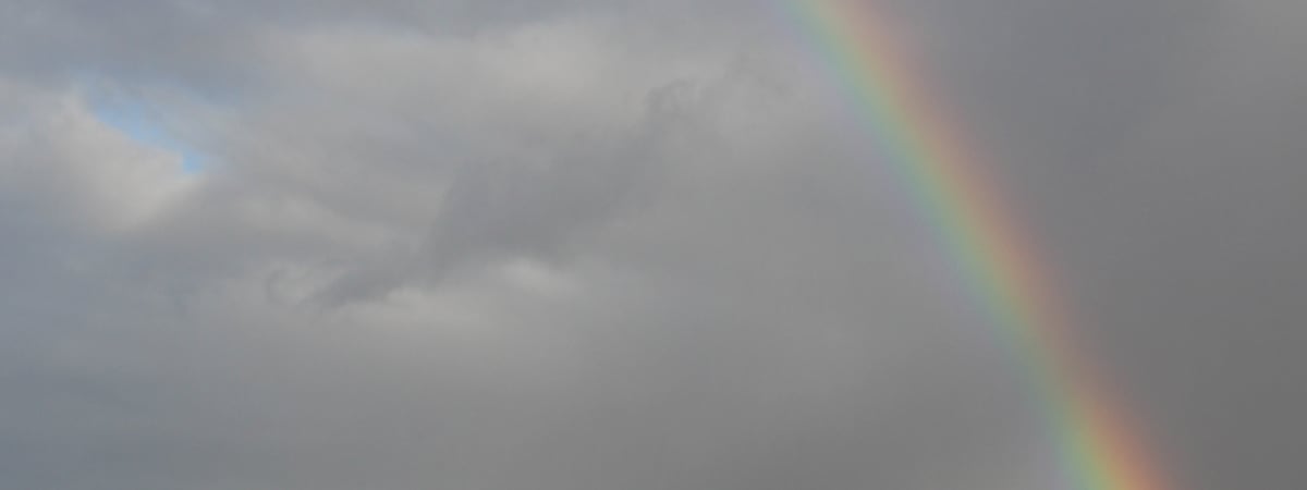Фотофакт. Радуга на Рождество в Гродно — что она предвещает