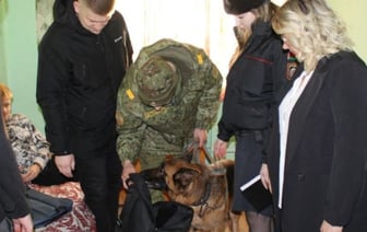 Рейд со служебной собакой в общежитии аграрного колледжа в Малорите