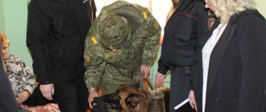 Рейд со служебной собакой в общежитии аграрного колледжа в Малорите