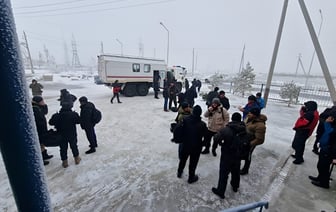 Вереница из 40 белорусских фур застряла в Казахстане из-за снежной бури