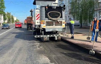 В Бресте продолжаются дорожные работы на улице Ленина