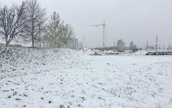 Сильнейший снегопад обрушился на Витебск, за ночь выпало 13 мм осадков