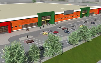 Огромный торговый центр на проспекте Фрунзе в Витебске все никак не достроят