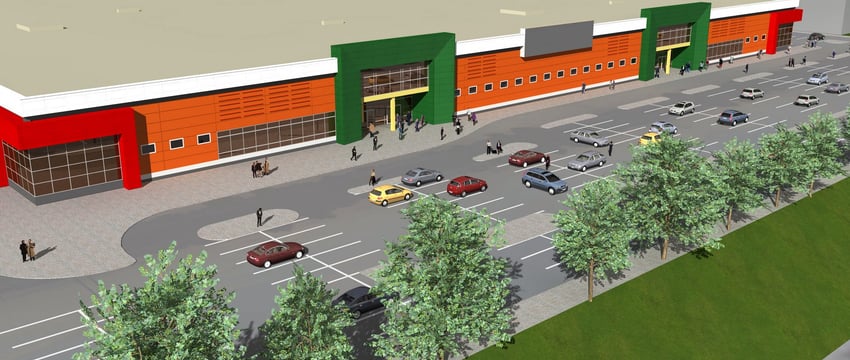 Огромный торговый центр на проспекте Фрунзе в Витебске все никак не достроят