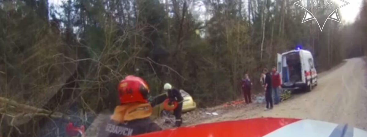 В Щучинском районе работники МЧС спасли водителя