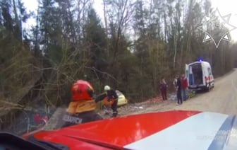 В Щучинском районе работники МЧС спасли водителя