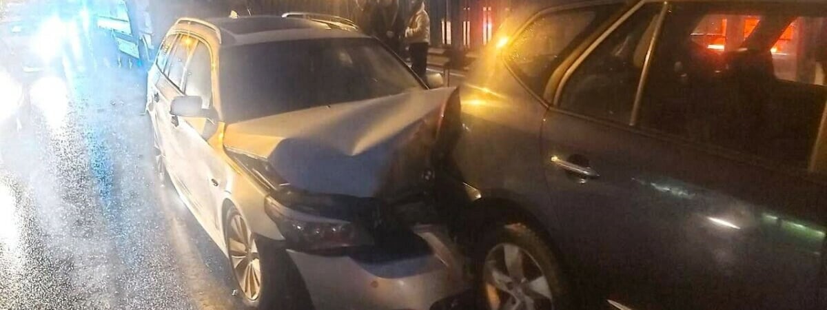 На минской кольцевой произошло массовое ДТП — столкнулись шесть авто — Видео