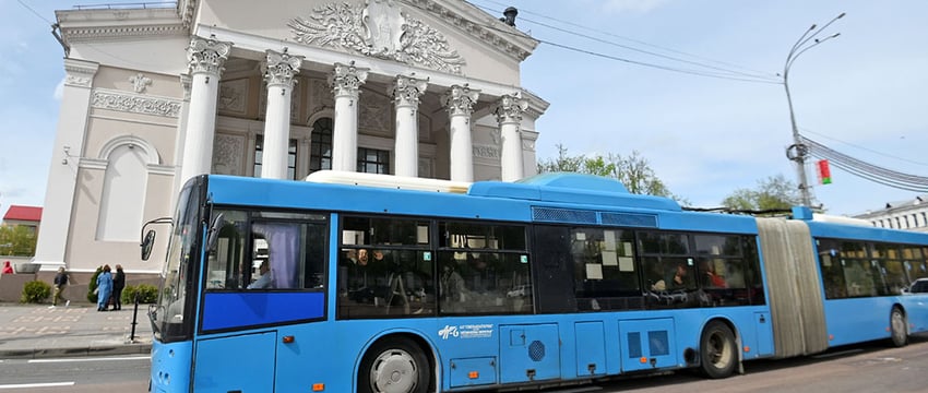 В Гомеле через главную площадь направят еще четыре автобуса