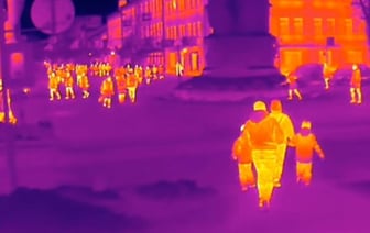 Как дома теряют тепло и светятся люди, сняли на тепловизор в Бресте