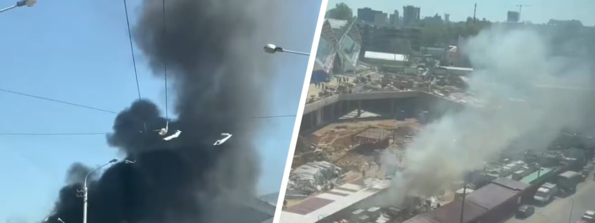 Пожар на стройке в Минске: МЧС сообщило о причине и последствиях