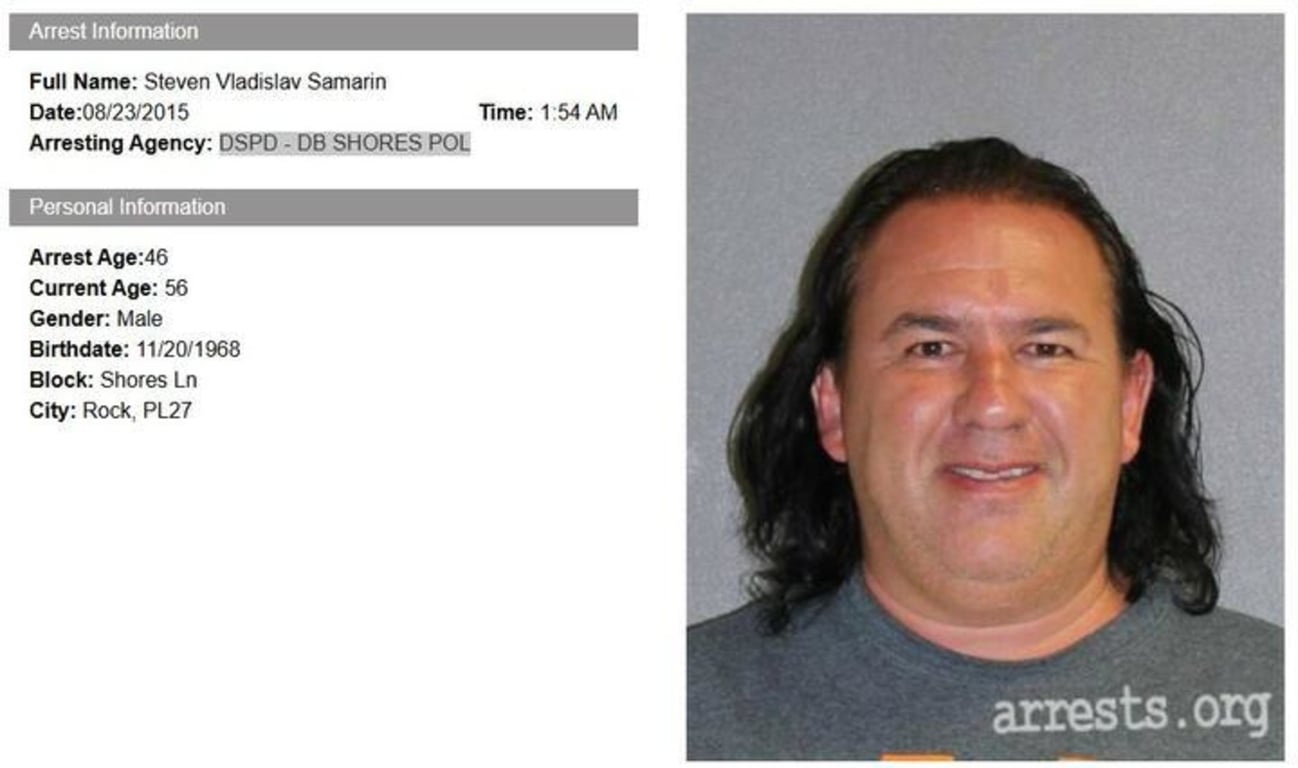 Стивен Самарин в базе задержанных штата Флорида. 2015 год. Скриншот: florida.arrests.org/Arrests