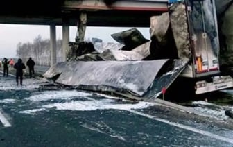 Более $57 500 взыскано с юрлица за повреждение путепровода в аварии на М1 в Брестской области