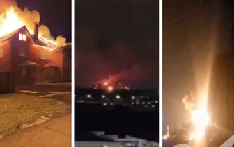 Более 120 дронов атаковали десятки российских городов — Видео