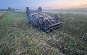 Возле Дрогичина перевернулся Volkswagen