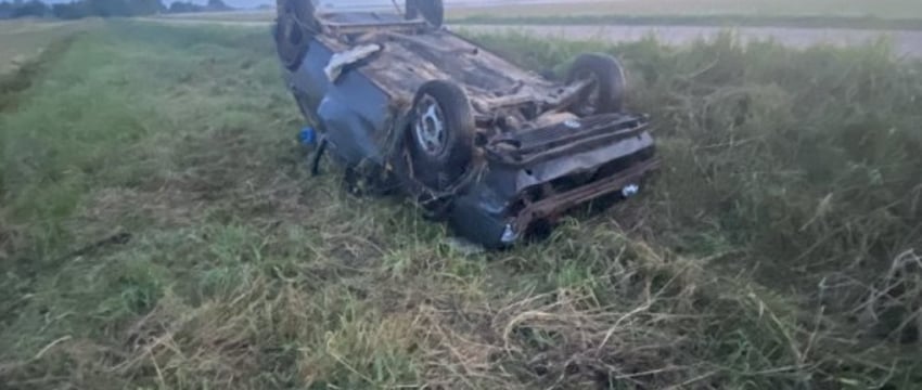 Возле Дрогичина перевернулся Volkswagen