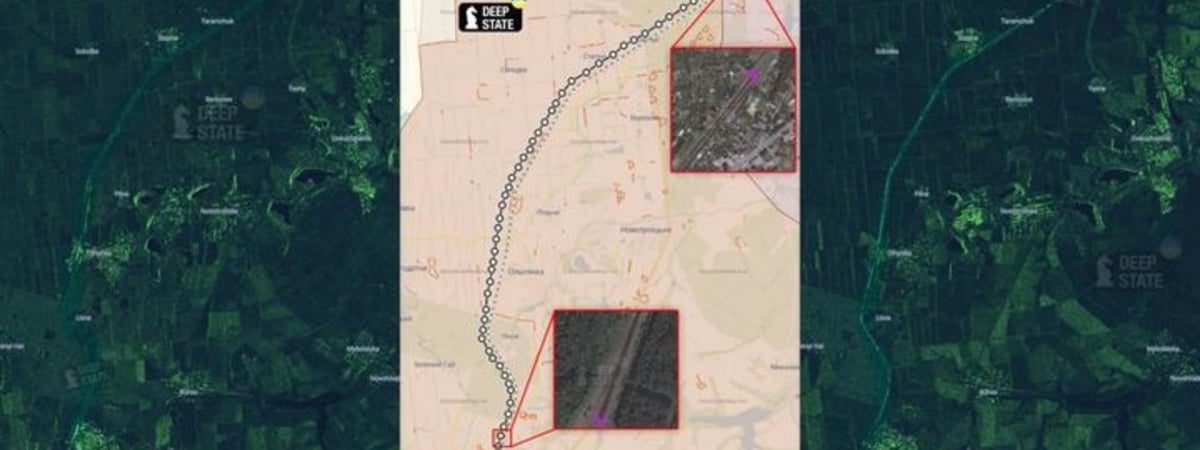 Аналитики: Похоже, для защиты от ВСУ россияне собрали в Донецкой области «царь-поезд» из 2100 вагонов