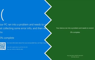 «Синий экран смерти» станет зелёным? Windows показала его новый дизайн, убрав «культовый» элемент — Фото