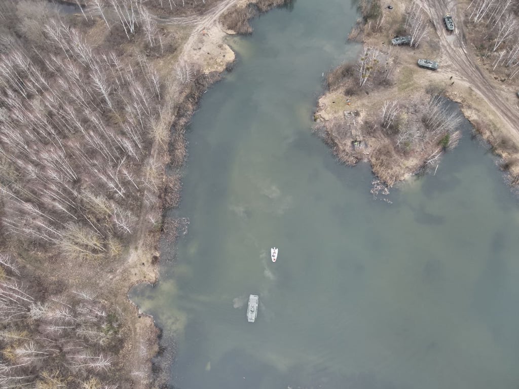 Преодоление водной преграды боевыми машинами под Брестом