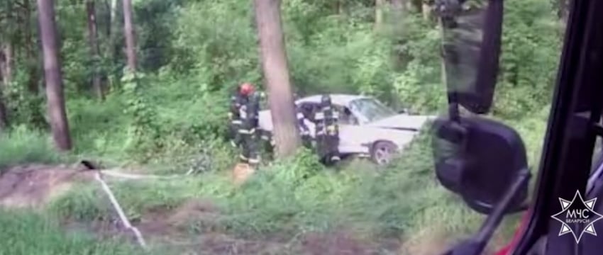 Спасение заблокированного пассажира в Наровлянском районе