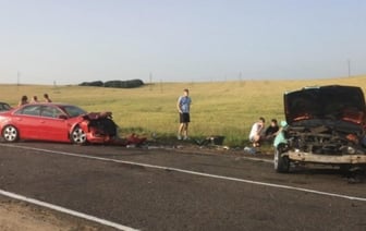 Житель Барановичей на BMW выехал на встречку и столкнулся с двумя авто