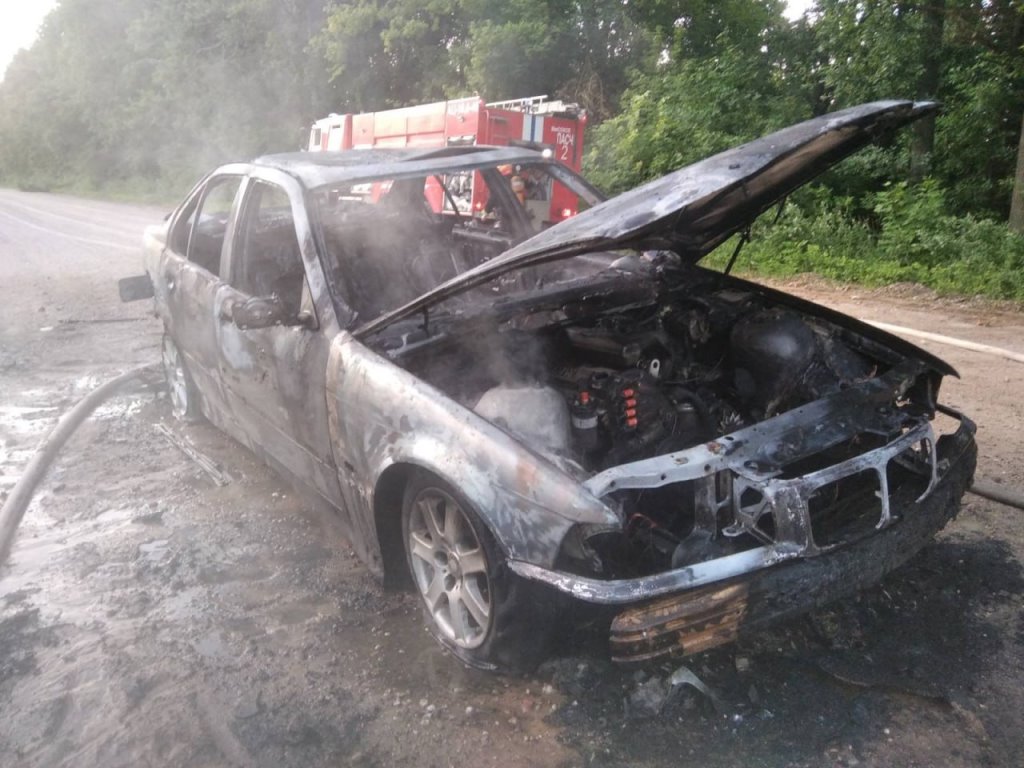 Возгорание автомобиля произошло в Каменецком райрне