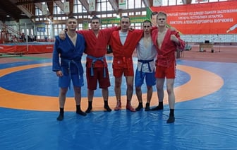 Команда Брестской пограничной группы заняла первое место на чемпионате по самбо