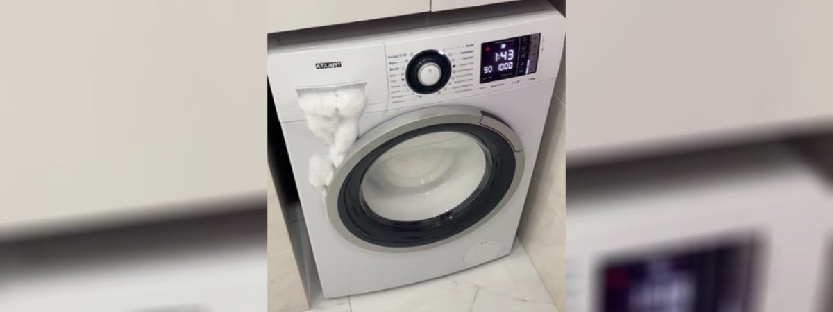 Белоруска пожаловалась, что ее стиралку «тошнит» пеной от порошка. Вот одна хитрость, которая избавит от проблемы — Полезно