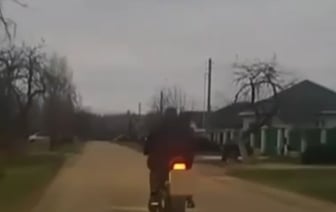 ГАИ показала кадры погони за пьяным мотоциклистом