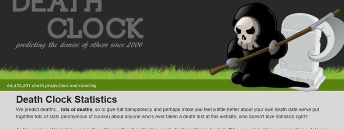 Мужчины чаще женщин пользуются сайтом с «точной датой» своей смерти