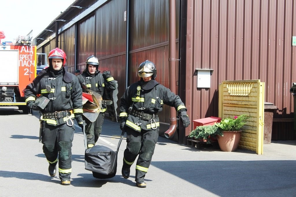 Учения на ликеро-водочном заводе «Белалко» в Бресте