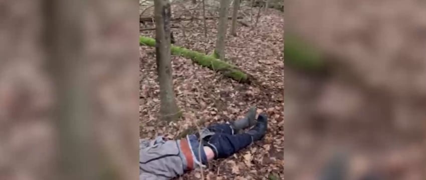 Поляки перетащили труп беженца на территорию Беларуси