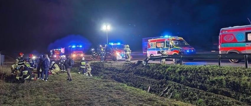 Четыре белоруса остаются в больнице после аварии с автобусом в Польше