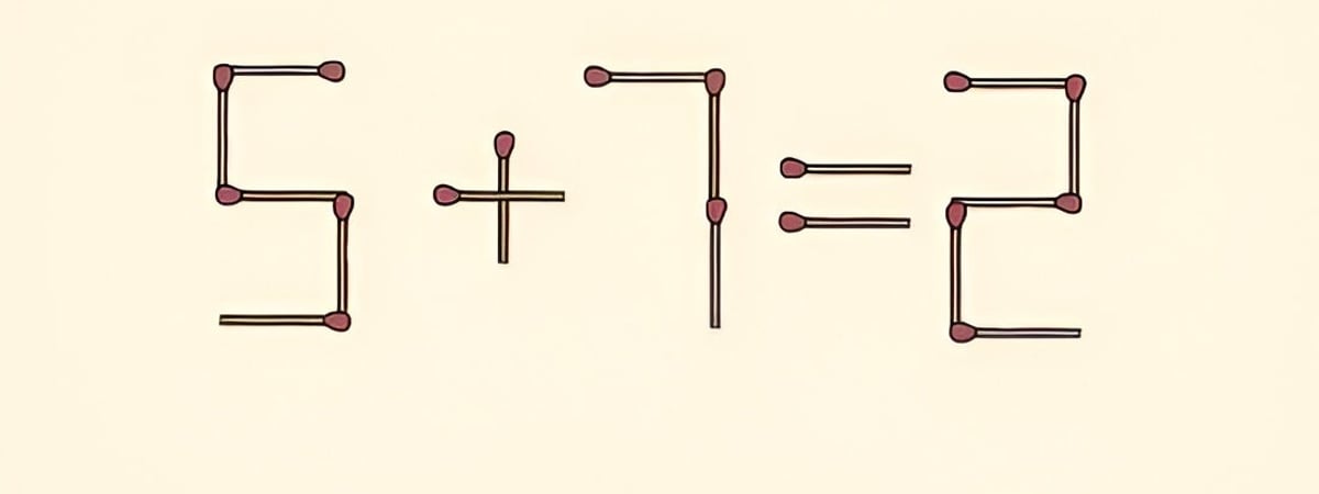 Получится только у самых умных? Переместите всего одну спичку, чтобы исправить задачу — Полезно