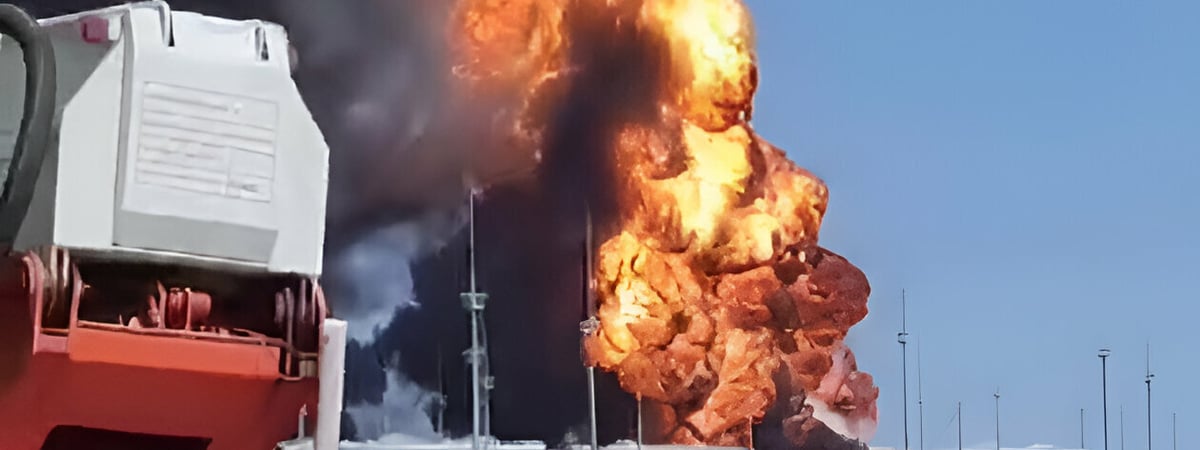 Дроны снова атаковали нефтебазу в России, которую не могут потушить шестой день — Фото