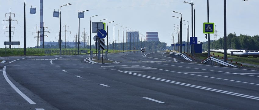 В Гомеле до четырех полос расширили дорогу на Урицкое