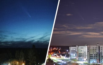 Белорусы поделились фото «кометы века» Цзыцзиньшань-ATLAS. Как долго ещё можно наблюдать? — Фото