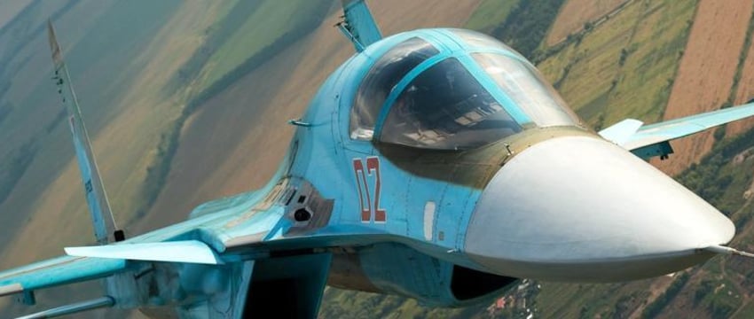 Российские истребители Су-34 ударили по командному пункту ВСУ