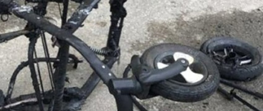 Пожар в доме в Бресте: детская коляска уничтожена