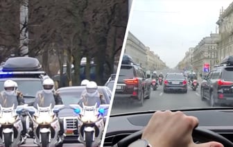 В TikTok появились видео, как приветствовали кортеж Лукашенко перед инаугурацией — Видео