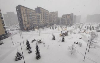 Снегопады оставили без света больше 130 населенных пунктов на Минщине — Фото