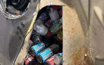 На таможне разрезали автомобиль белорусского контрабандиста