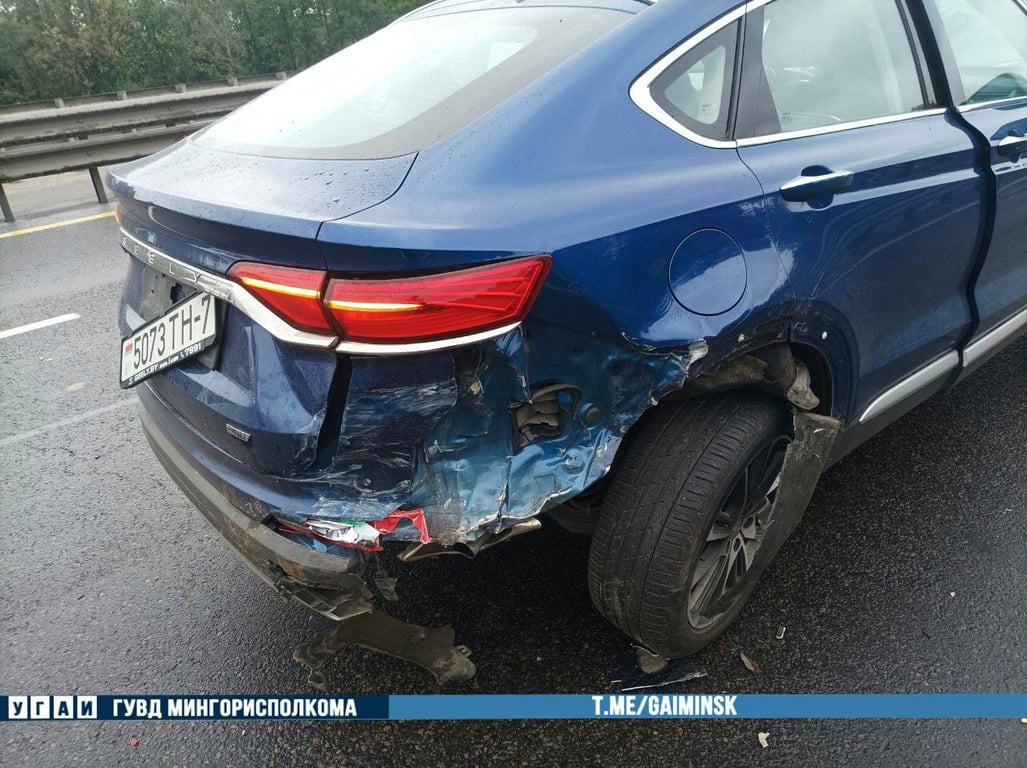 Массовое ДТП в Минске: столкнулись сразу четыре авто. Опубликовано видео