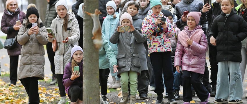 В Гомеле артистов «Бульба-дэнса» впечатлили ручные белки
